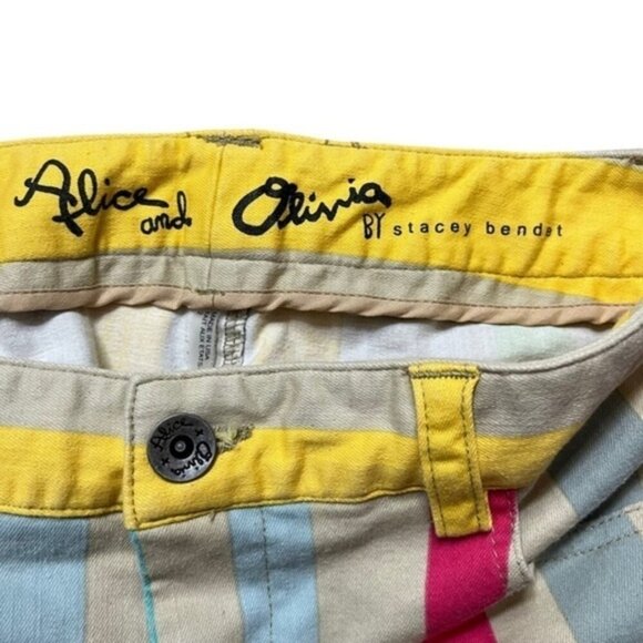 Alice + Olivia by Stacey Bendet Striped Pants Women‎ Size 2 - Picture 10 of 12